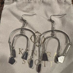 Kendra Scott Silver Dangle Earrings
